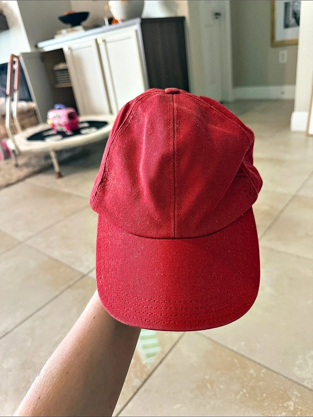 KARL KANI Red Adjustable Baseball Cap NWT